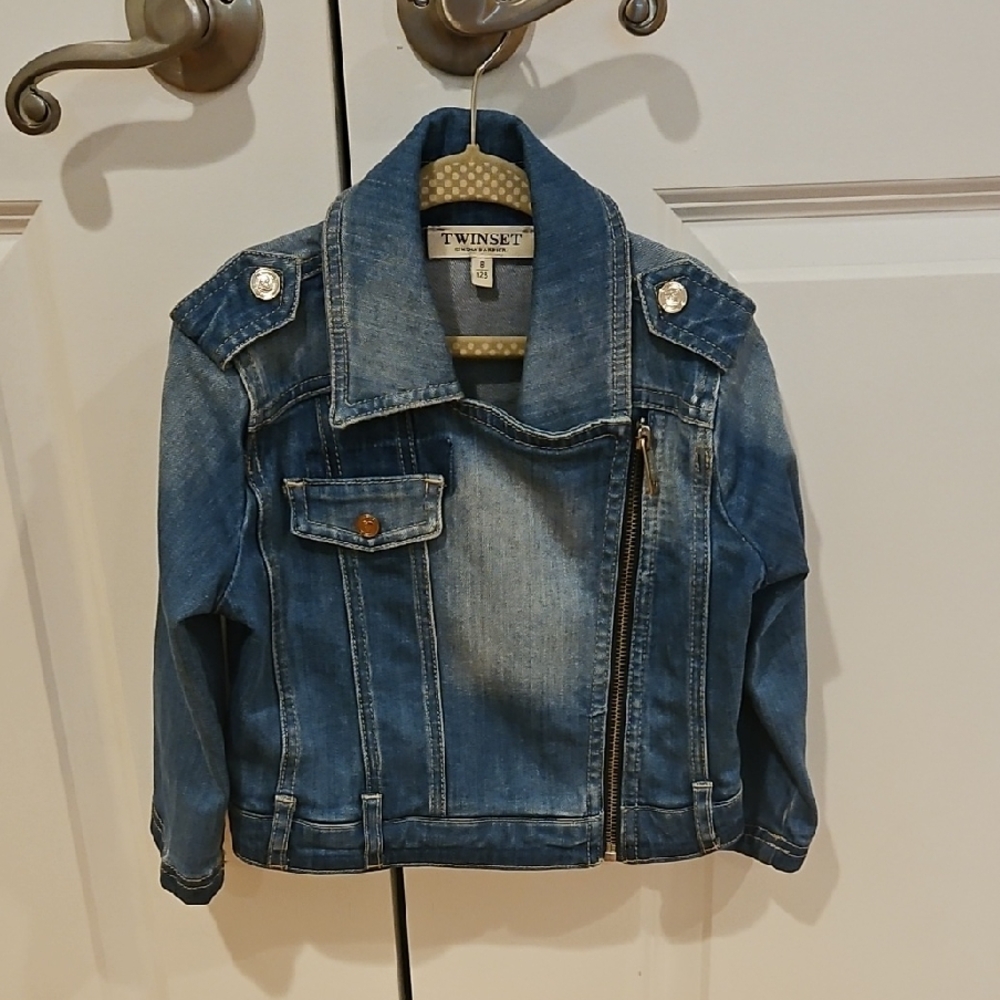 Twin-Set Kids Classic Blue Jean Jacket